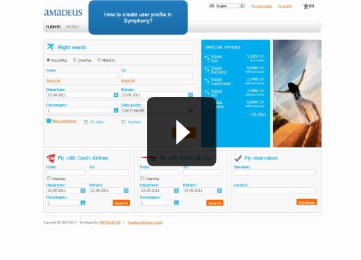 User profile - symphony